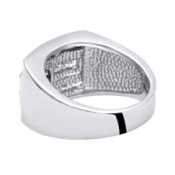 Platinum Men's Princess Diamonds Ring 2.62ct -Its Hot Jewelry Shop platinum mens princess diamonds ring 262ct p 31638 back