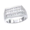 Platinum Men's Round & Baguette Diamonds Ring 1.60ct 1 Platinum Men's Round & Baguette Diamonds Ring 1.60ct -Its Hot Jewelry Shop platinum mens round baguette diamonds ring 160ct p 31642