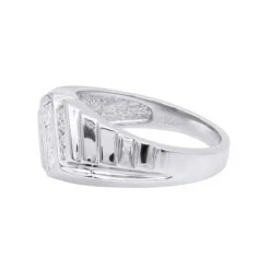 Platinum Men's Round & Princess Diamonds Ring 0.80ct 5.1mm -Its Hot Jewelry Shop platinum mens round princess diamonds ring 080ct p 31781 backwh