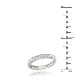 Platinum Radiant Cut Diamond Eternity Band For Women 2ct G/VS By Luxurman -Its Hot Jewelry Shop platinum radiant cut diamond eternity band for women 2ct gvs by luxurman ruler