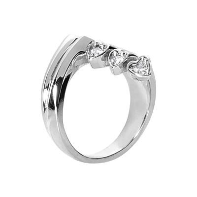 Platinum Right Hand Diamond Ladies Ring 0.20ct 4 Platinum Right Hand Diamond Ladies Ring 0.20ct - Image 2