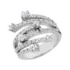 Platinum Right Hand Diamond Ladies Ring 0.94ct