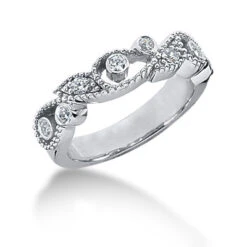 Platinum Round Diamond Ladies Ring 0.16ct