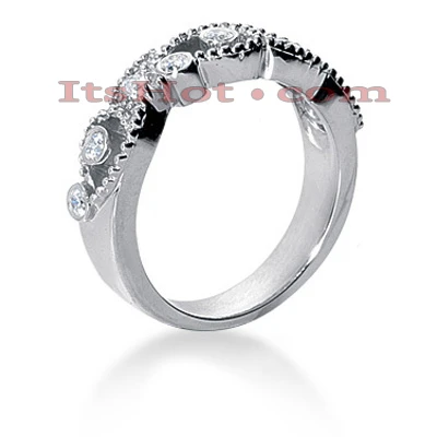 Platinum Round Diamond Ladies Ring 0.16ct 4 Platinum Round Diamond Ladies Ring 0.16ct - Image 2