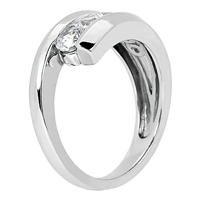Platinum Round Diamond Ladies Ring 0.31ct 4 Platinum Round Diamond Ladies Ring 0.31ct - Image 2