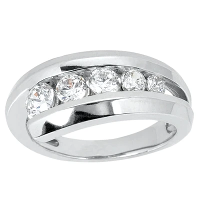 Platinum Round Diamond Ladies Ring 0.31ct 3 Platinum Round Diamond Ladies Ring 0.31ct