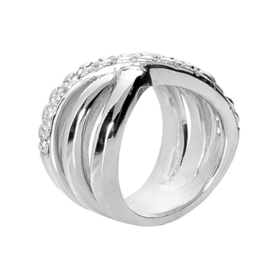 Platinum Round Diamond Ladies Ring 0.60ct 14.9mm 4 Platinum Round Diamond Ladies Ring 0.60ct 14.9mm - Image 2