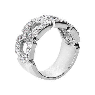 Platinum Round Diamond Ladies Ring 0.64ct 8.9mm 4 Platinum Round Diamond Ladies Ring 0.64ct 8.9mm - Image 2