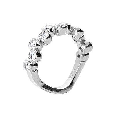 Platinum Round Diamond Ladies Ring 0.92ct 6mm 4 Platinum Round Diamond Ladies Ring 0.92ct 6mm - Image 2