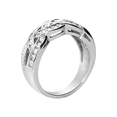 Platinum Round Diamond Ladies Ring 0.92ct 8.4mm 4 Platinum Round Diamond Ladies Ring 0.92ct 8.4mm - Image 2