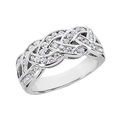 Platinum Round Diamond Ladies Ring 0.92ct 8.4mm 3 Platinum Round Diamond Ladies Ring 0.92ct 8.4mm