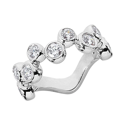 Platinum Round Diamond Ladies Ring 1.35ct 7.4mm 3 Platinum Round Diamond Ladies Ring 1.35ct 7.4mm