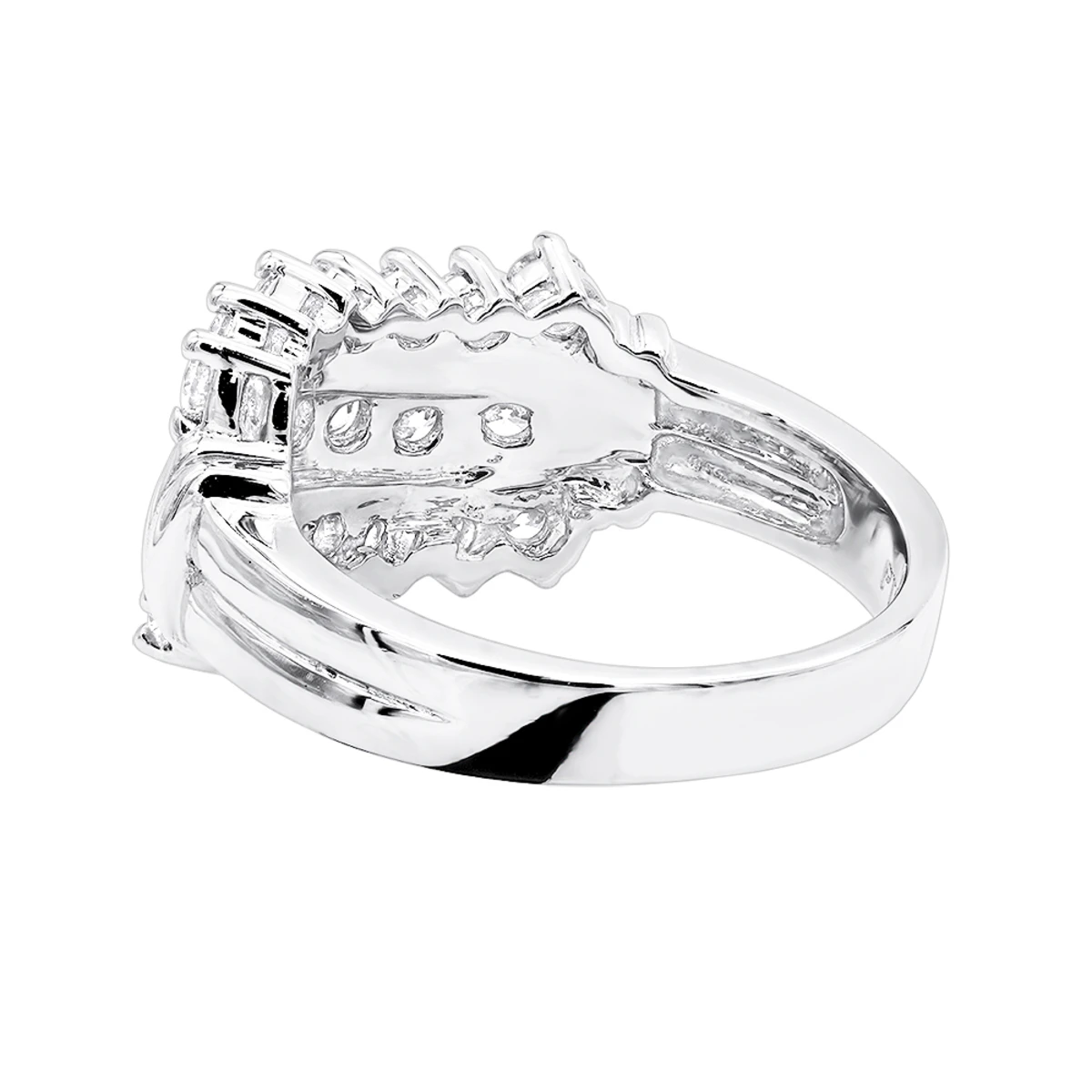 Platinum Round Diamond Ladies Ring 1.58ct 4 Platinum Round Diamond Ladies Ring 1.58ct - Image 2