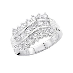 Platinum Round Diamond Ladies Ring 1.58ct