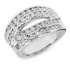 Platinum Round Diamond Ladies Ring 1.84ct 13.6mm