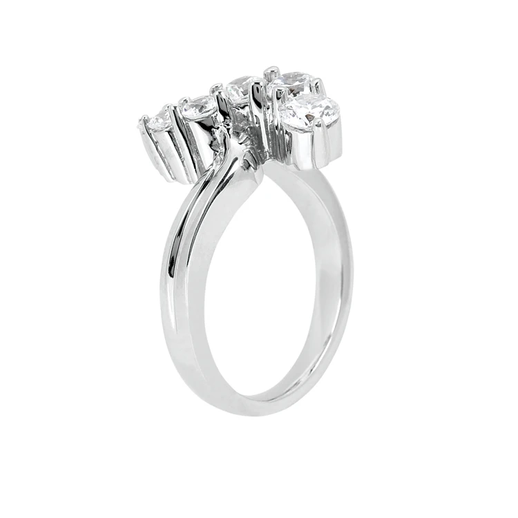 Platinum Round Diamond Ladies Ring 1ct 19.3mm 4 Platinum Round Diamond Ladies Ring 1ct 19.3mm - Image 2