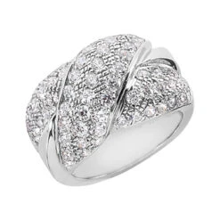 Platinum Round Diamond Ladies Ring 2.07ct