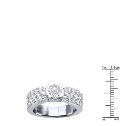 Platinum Round Diamond Ladies Ring 2.40ct 6.2mm -Its Hot Jewelry Shop platinum round diamond ladies ring 240ct p 32489 rulerwh
