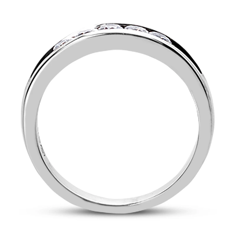 Platinum Round Diamond Men's Wedding Ring 0.35ct 5 Platinum Round Diamond Men's Wedding Ring 0.35ct - Image 3