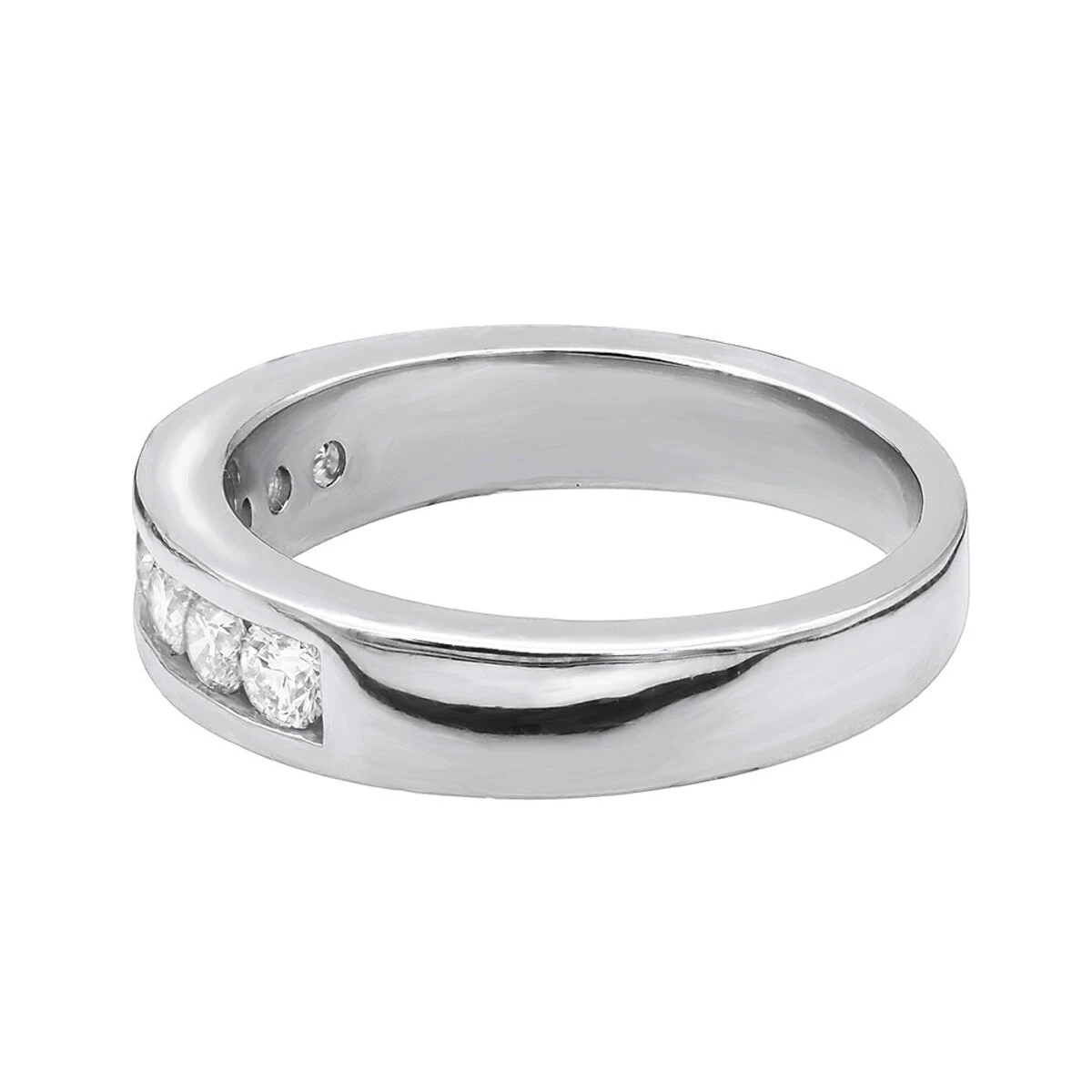 Platinum Round Diamond Men's Wedding Ring 0.84ct 4 Platinum Round Diamond Men's Wedding Ring 0.84ct - Image 2