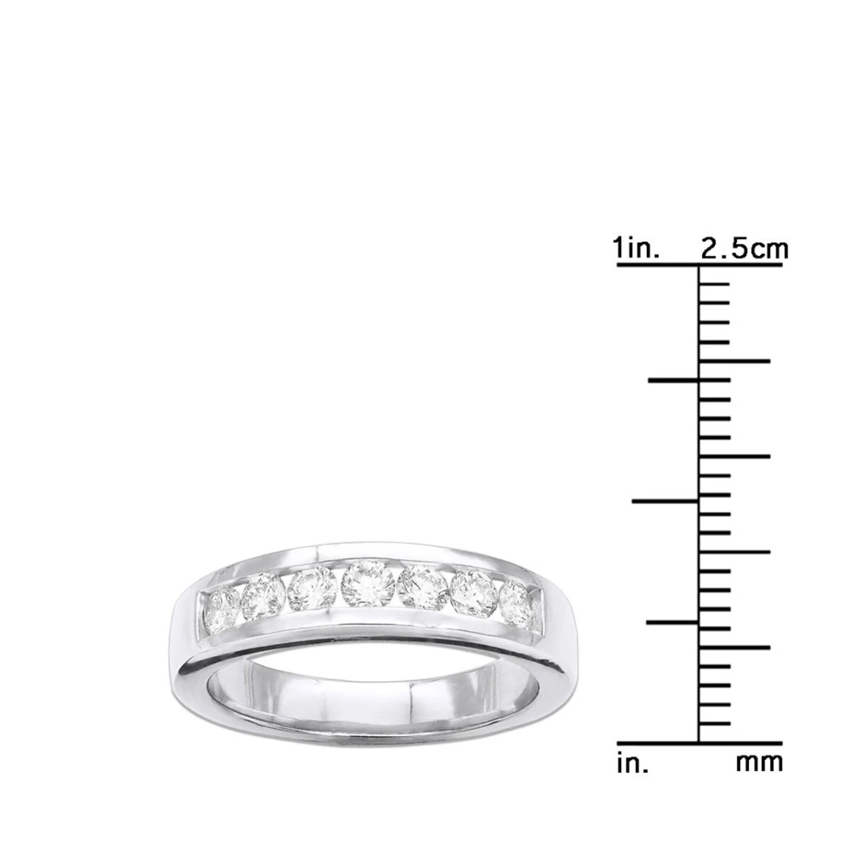Platinum Round Diamond Men's Wedding Ring 0.84ct 6 Platinum Round Diamond Men's Wedding Ring 0.84ct - Image 4