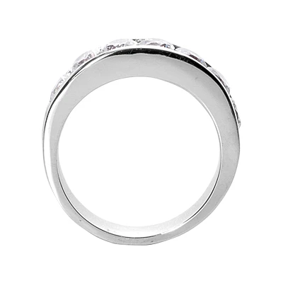 Platinum Round Diamond Men's Wedding Ring 2.10ct 4 Platinum Round Diamond Men's Wedding Ring 2.10ct - Image 2