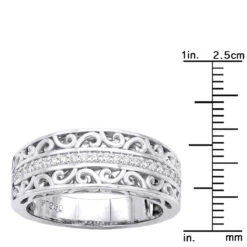 Platinum Women's Diamond Ring 0.22ct -Its Hot Jewelry Shop platinum womens diamond ring 022ct p 32777 ruler