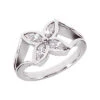 Platinum Women's Diamond Ring 0.60ct 9.7mm