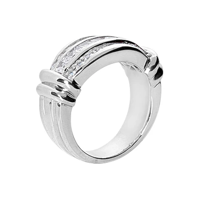 Platinum Women's Diamond Ring 1.53ct 4 Platinum Women's Diamond Ring 1.53ct - Image 2