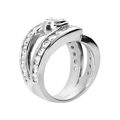 Platinum Women's Diamond Ring 2.81ct 4 Platinum Women's Diamond Ring 2.81ct - Image 2