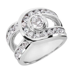 Platinum Women's Diamond Ring 2.81ct