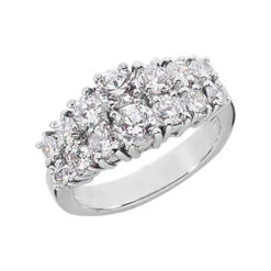 Platinum Women's Diamond Ring 2ct 9.6mm