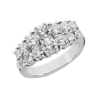 Platinum Women's Diamond Ring 2ct 9.6mm 3 Platinum Women's Diamond Ring 2ct 9.6mm