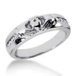 Platinum Women's Diamond Wedding Ring 0.24ct 4.4mm
