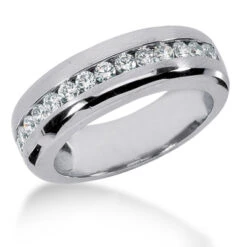 Platinum Women's Diamond Wedding Ring 0.98ct