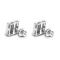 Princess Cut Diamond Earrings 0.5ct 14K White Gold -Its Hot Jewelry Shop princess cut diamond earrings 053ct 14k p 44758 backwh