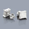 Princess Cut Diamond Earrings 0.95ct 14K White Gold 1 Princess Cut Diamond Earrings 0.95ct 14K White Gold -Its Hot Jewelry Shop princess cut diamond earrings 095ct 14k gold p 38036