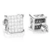 Princess Cut Diamond Earrings Studs 14K White Gold 1.38ct -Its Hot Jewelry Shop princess cut diamond earrings 14k 138ct p 45691 wh
