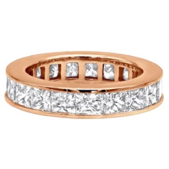 4mm Princess Cut Diamond Eternity Band 4.30ct 14K White Gold 15 4mm Princess Cut Diamond Eternity Band 4.30ct 14K White Gold -Its Hot Jewelry Shop princess cut diamond eternity band 430ct 14k gold p 48278 backro