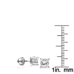 Princess Cut Diamond 18K Gold Stud Earrings 1.50ct 13 Princess Cut Diamond 18K Gold Stud Earrings 1.50ct -Its Hot Jewelry Shop princess cut diamond platinum stud earrings 150ct rulerwh
