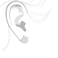 Princess Cut Diamond Stud Earrings 14K White Gold 1.65ct Invisible Setting 12 Princess Cut Diamond Stud Earrings 14K White Gold 1.65ct Invisible Setting -Its Hot Jewelry Shop princess cut diamond stud earrings 14k 165ct invisible setting bodwh