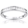Thin Princess Cut Diamond Wedding Band 0.59ct 14K White Gold 2 Thin Princess Cut Diamond Wedding Band 0.59ct 14K White Gold -Its Hot Jewelry Shop princess cut diamond wedding band 059ct 14k gold wh