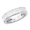 Thin Princess Cut Diamond Wedding Band 1 Carat 14K White Gold 1 Thin Princess Cut Diamond Wedding Band 1 Carat 14K White Gold -Its Hot Jewelry Shop princess cut diamond wedding band 092ct 14k p 40588 wh