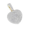 Puffed Diamond Heart Necklace 14K Yellow Gold 0.92ct -Its Hot Jewelry Shop puffed diamond heart necklace 14k gold 092ct p 22302 ye