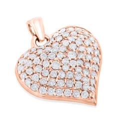 Ladies Puffed 14K White Gold Diamond Heart Pendant 1.5ct 9 Ladies Puffed 14K White Gold Diamond Heart Pendant 1.5ct -Its Hot Jewelry Shop puffed hearts 14k diamond heart pendant 150ct p 40939 ro