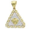 10K Yellow Gold Diamond Medusa Head Triangle Pendant Cuban Link Chain 0.8ct -Its Hot Jewelry Shop real 10k gold diamond medusa head triangle pendant cuban link chain 08ct mainye
