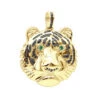 14K Yellow Gold Tiger Head Diamond Pendant For Men 2.2ct Black Diamonds -Its Hot Jewelry Shop real 14k gold tiger head diamond pendant for men 22ct black diamonds mainye