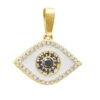 14K Yellow Gold White Black Diamond & Sapphire Evil Eye Pendant Enamel Charm 1 14K Yellow Gold White Black Diamond & Sapphire Evil Eye Pendant Enamel Charm -Its Hot Jewelry Shop real 14k gold white black diamond sapphire evil eye pendant enamel charm 018020 mainye