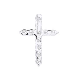 Real Diamond Cross Necklace 14K White Gold 2.5 Carat Cross Pendant -Its Hot Jewelry Shop real diamond cross necklace 14k gold 25 carat cross pendant 000810 backwh