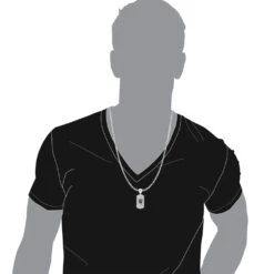 Real Diamond Dog Tag Pendant With Crown 10K White Gold White & Black Diamonds 1ct -Its Hot Jewelry Shop real diamond dog tag pendant with crown 10k gold white black diamonds 1ct 000991 body white